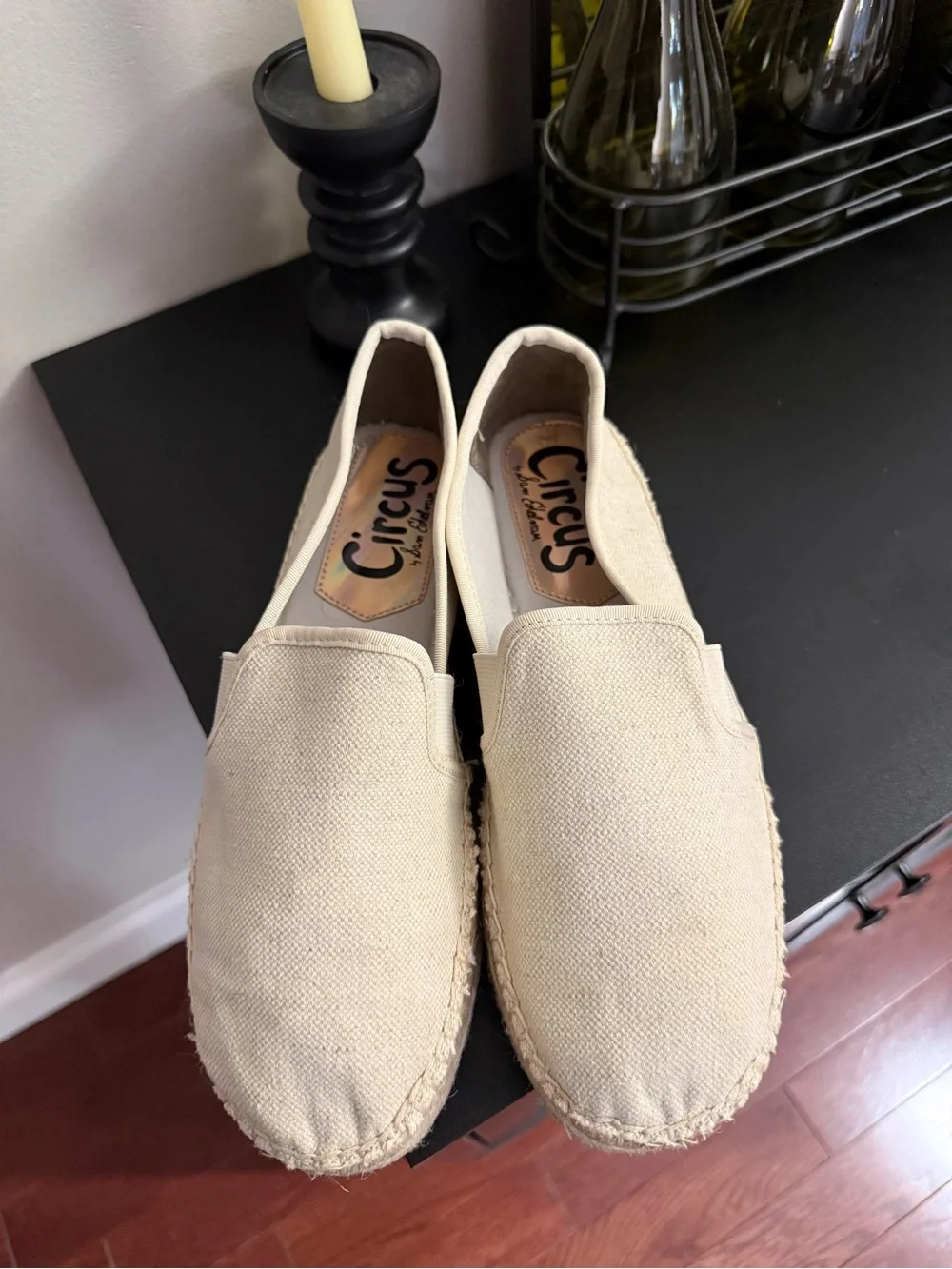 Circus by Sam Edelman Ivory Platform Espadrilles Women’s Size 10